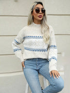 Kensley Turtleneck Snowflake Sweater by Celidior