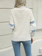 Kensley Turtleneck Snowflake Sweater by Celidior