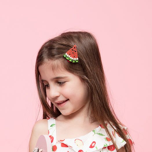 Watermelon- Rhine Stone Kids Hair Pin by Sand By Saya New York