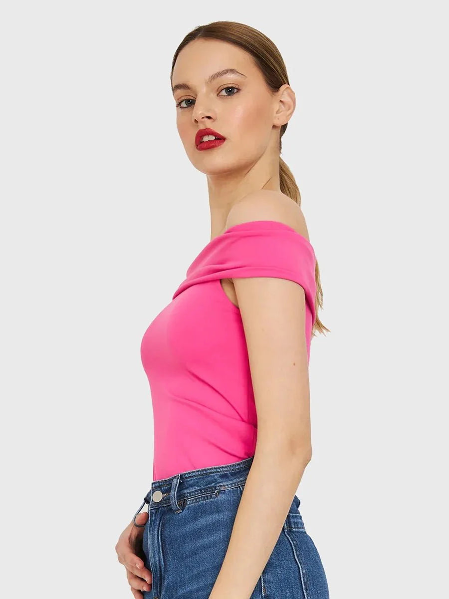 Kristy Tube Top Sexy T-shirt Off-shoulder by Celidior