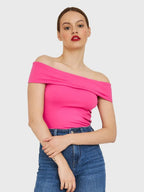 Kristy Tube Top Sexy T-shirt Off-shoulder by Celidior