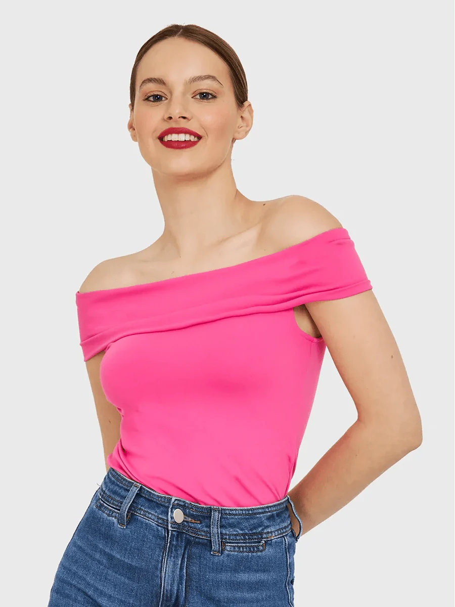 Kristy Tube Top Sexy T-shirt Off-shoulder by Celidior