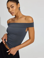 Kristy Tube Top Sexy T-shirt Off-shoulder by Celidior