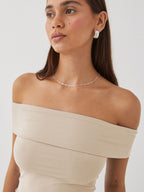 Kristy Tube Top Sexy T-shirt Off-shoulder by Celidior
