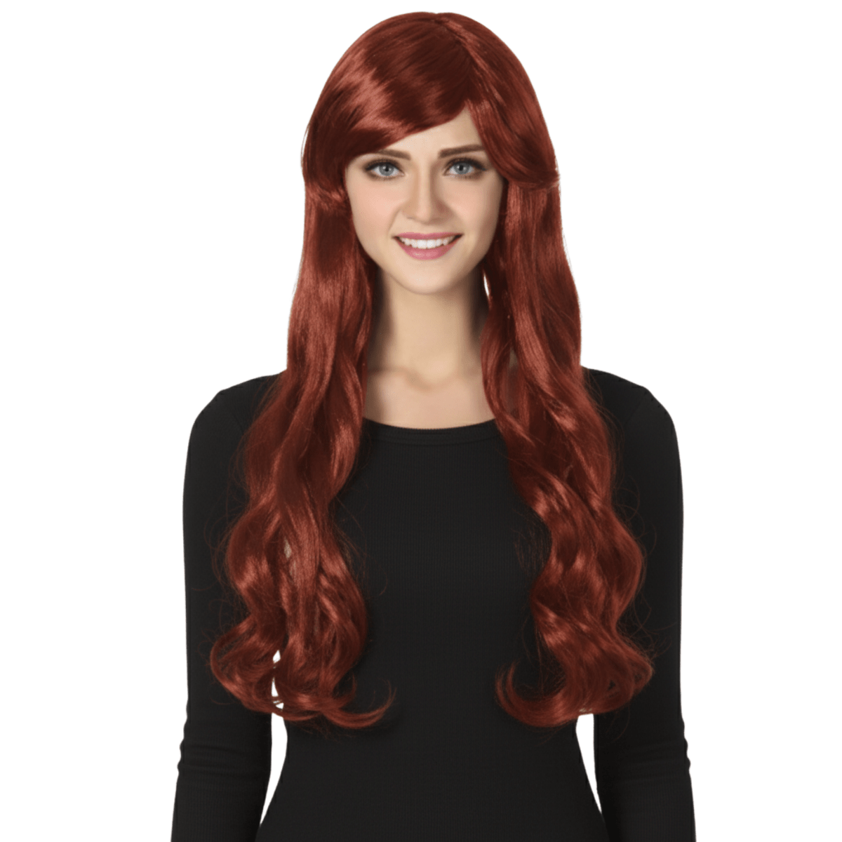 Long Wavy Wig with Bangs by Dress Up America