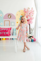 Preppy Peeps 3/4 Sleeve Pocket Twirl Dress by Mila & Rose ®