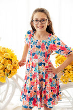 Sunshine Garden Smocked Ruffle Dress by Mila & Rose ®