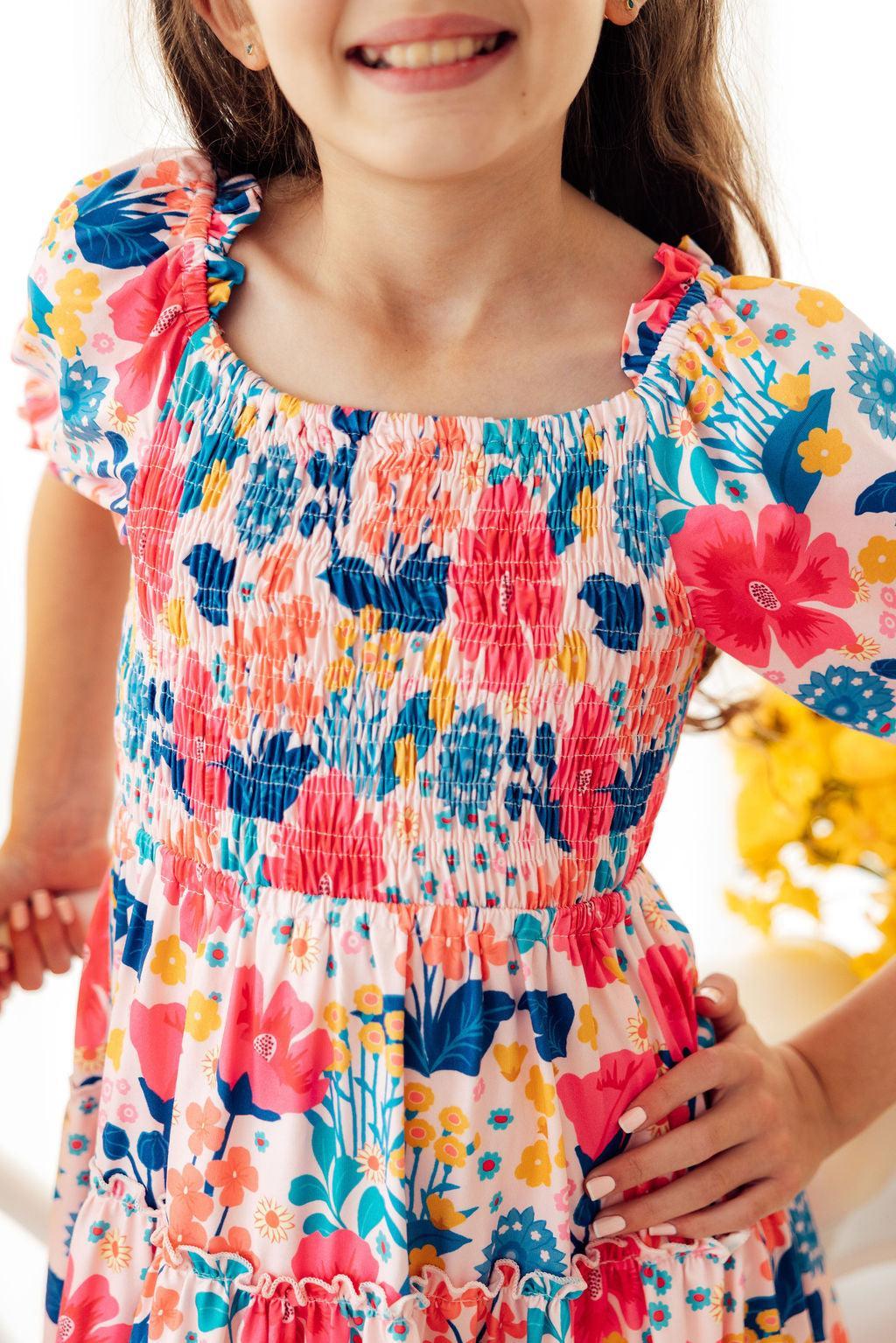 Sunshine Garden Smocked Ruffle Dress by Mila & Rose ®