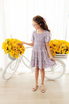 Lovely Lavender Smocked Ruffle Dress by Mila & Rose ®