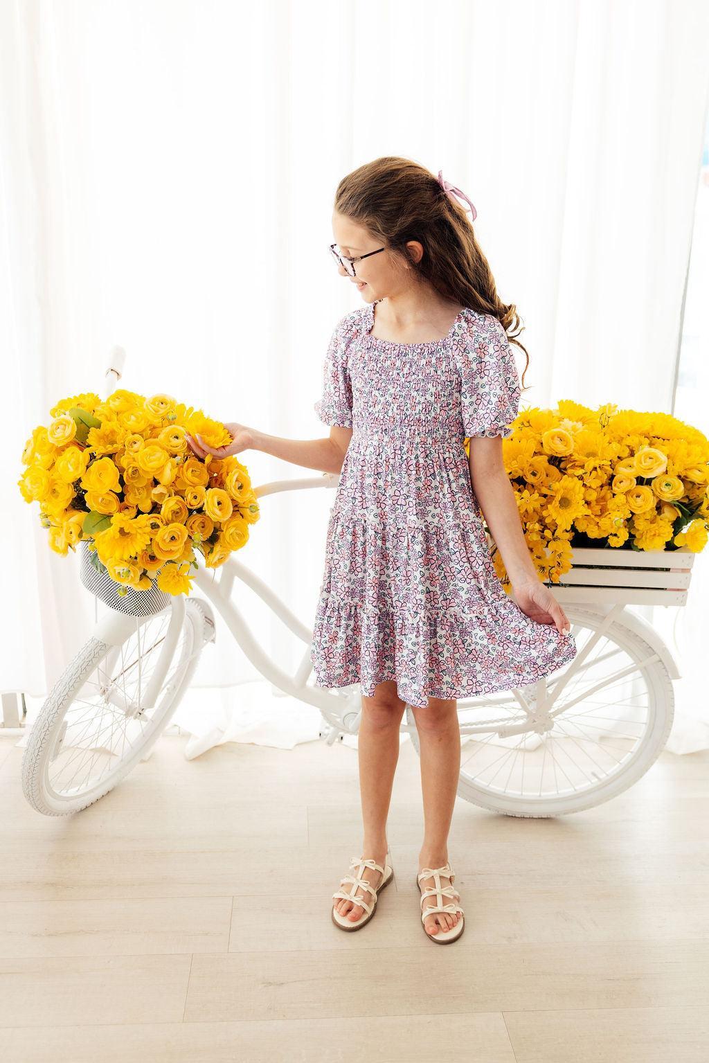 Lovely Lavender Smocked Ruffle Dress by Mila & Rose ®