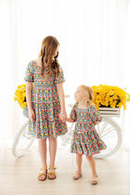 Beautiful Blossoms Smocked Ruffle Dress by Mila & Rose ®