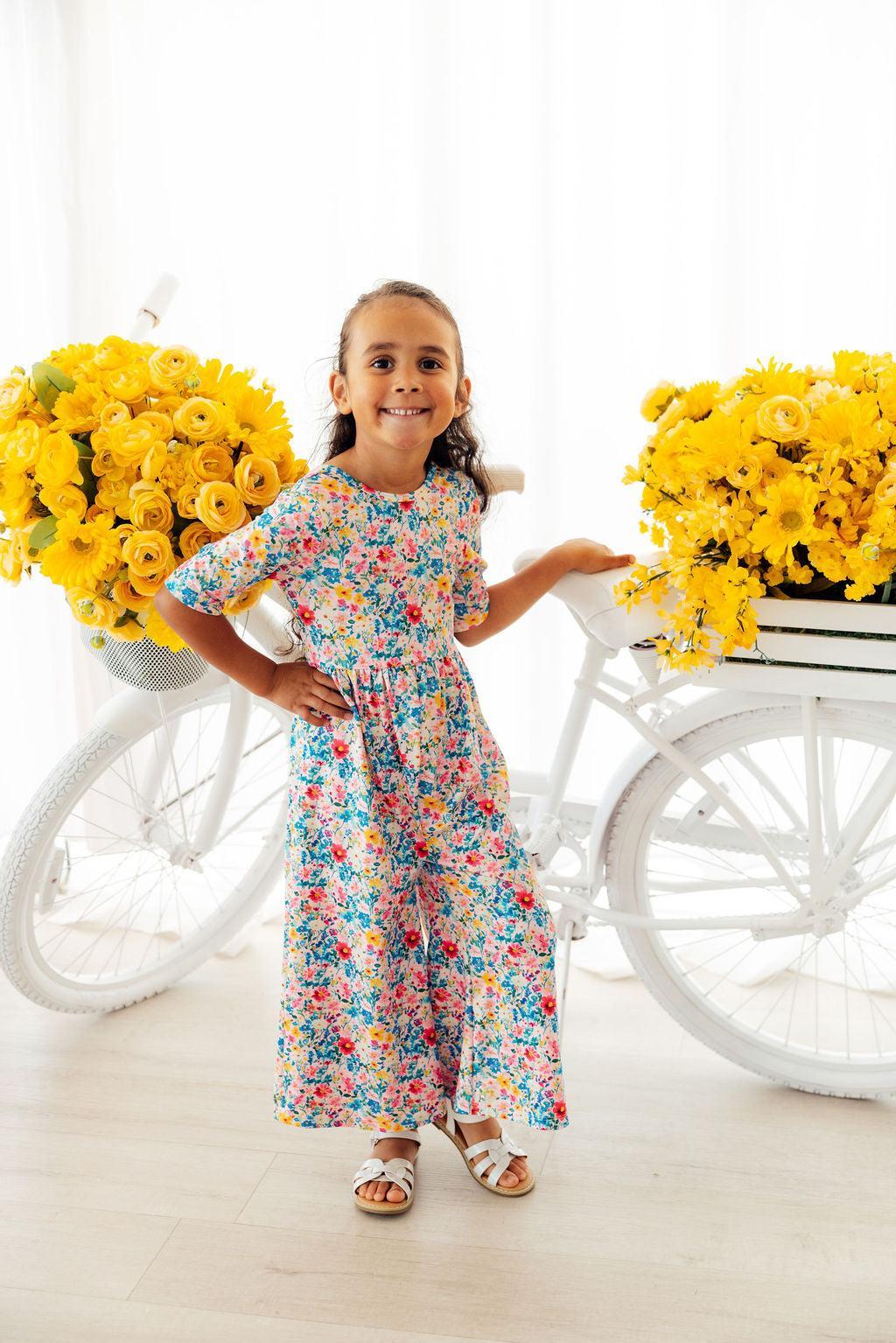 Fluttering Flowers Wide Leg Jumpsuit by Mila & Rose ®