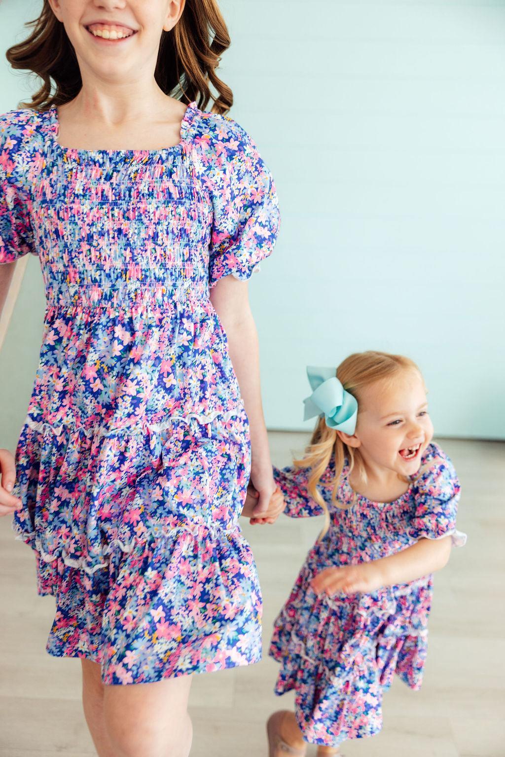 Darling Daisies Smocked Ruffle Dress by Mila & Rose ®