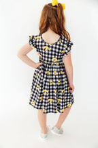 Iowa Plaid Tigerhawk Flutter Twirl Dress by Mila & Rose ®