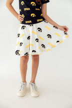 Iowa White Tigerhawk Twirl Skort by Mila & Rose ®