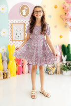 Lovely Lavender Smocked Ruffle Dress by Mila & Rose ®