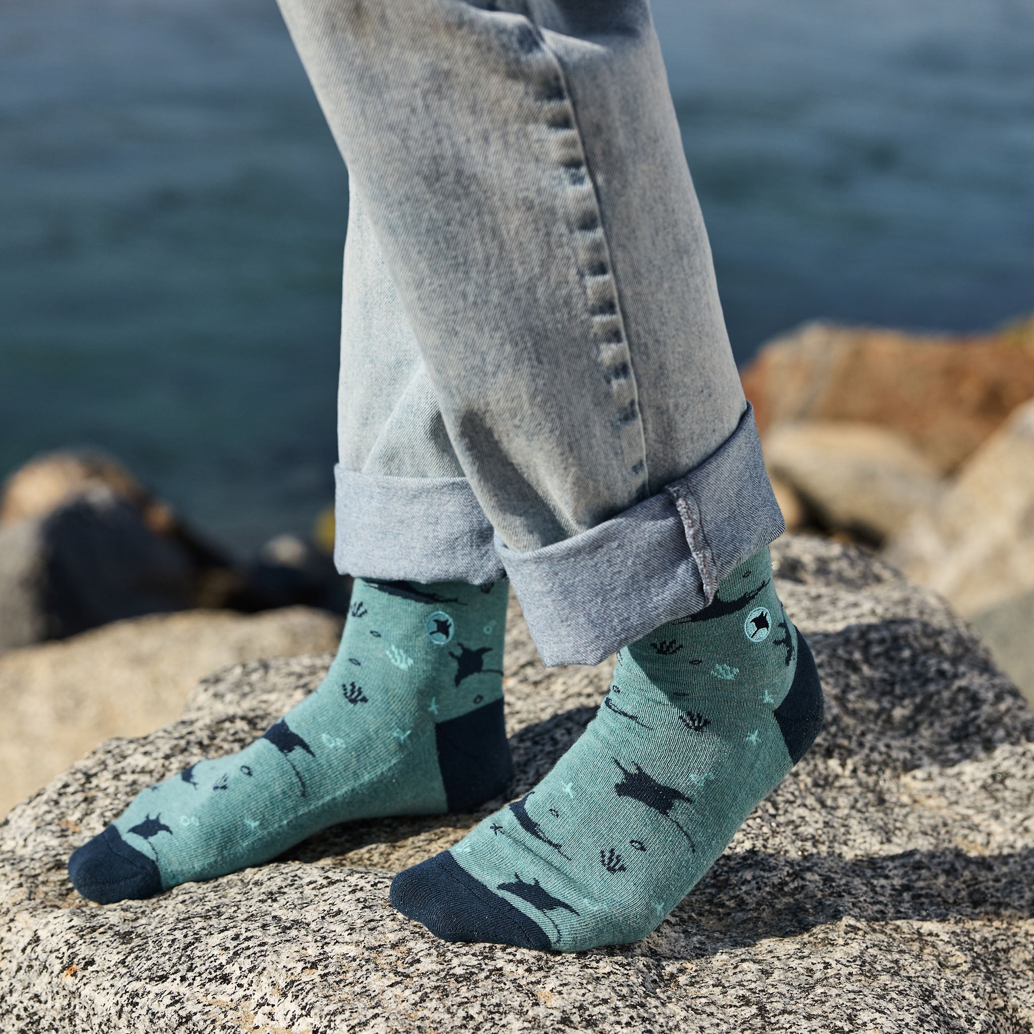 Socks that Protect Manta Rays by Conscious Step