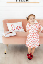 Lovebug 3/4 Sleeve Ruffle Twirl Dress by Mila & Rose ®