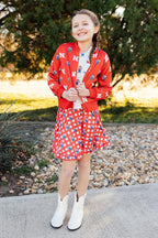 Nebraska Plaid Herbie Husker Twirl Skort by Mila & Rose ®