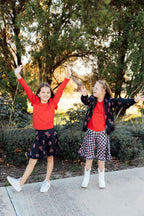 Texas Tech Plaid Raider Red Twirl Skort by Mila & Rose ®