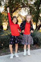 Texas Tech Plaid Raider Red Twirl Skort by Mila & Rose ®