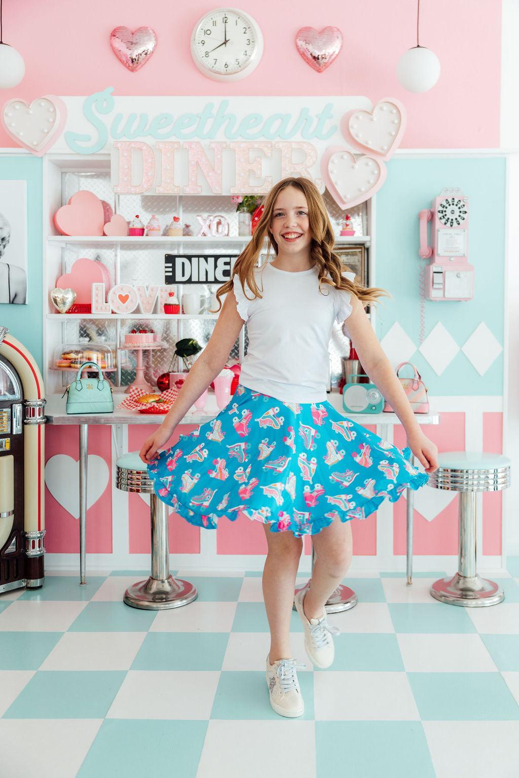 Let the Good Times Roll Ruffle Twirl Skort by Mila & Rose ®