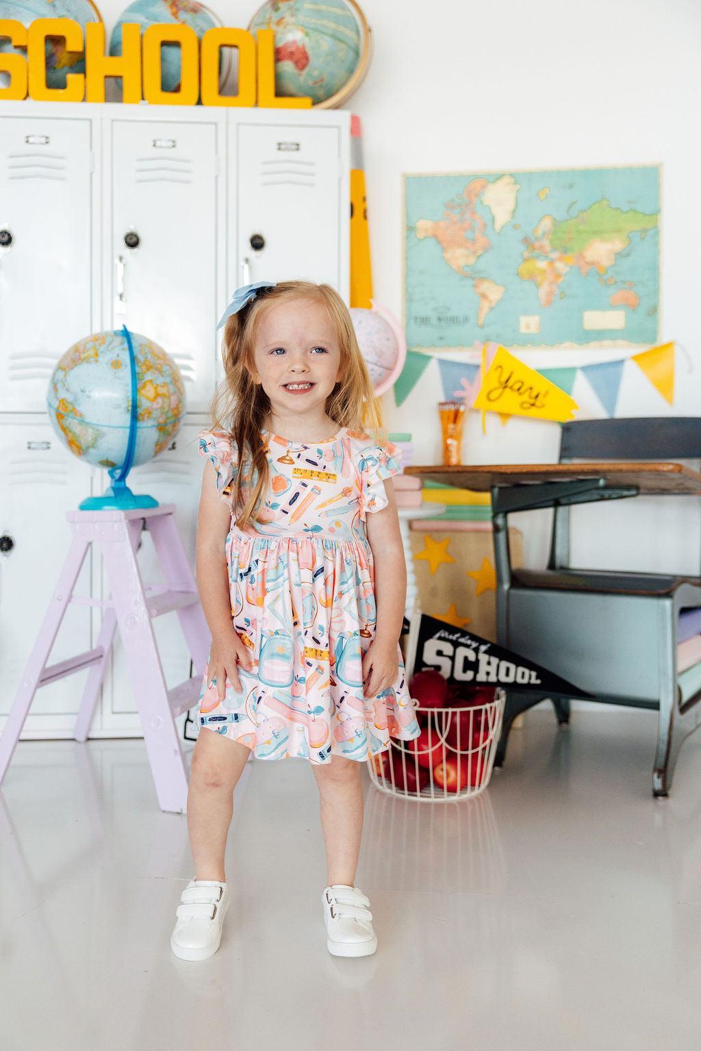 Class Act Flutter Sleeve Twirl Dress by Mila & Rose ®