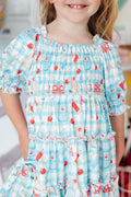 Honor Roll Smocked Ruffle Dress by Mila & Rose ®