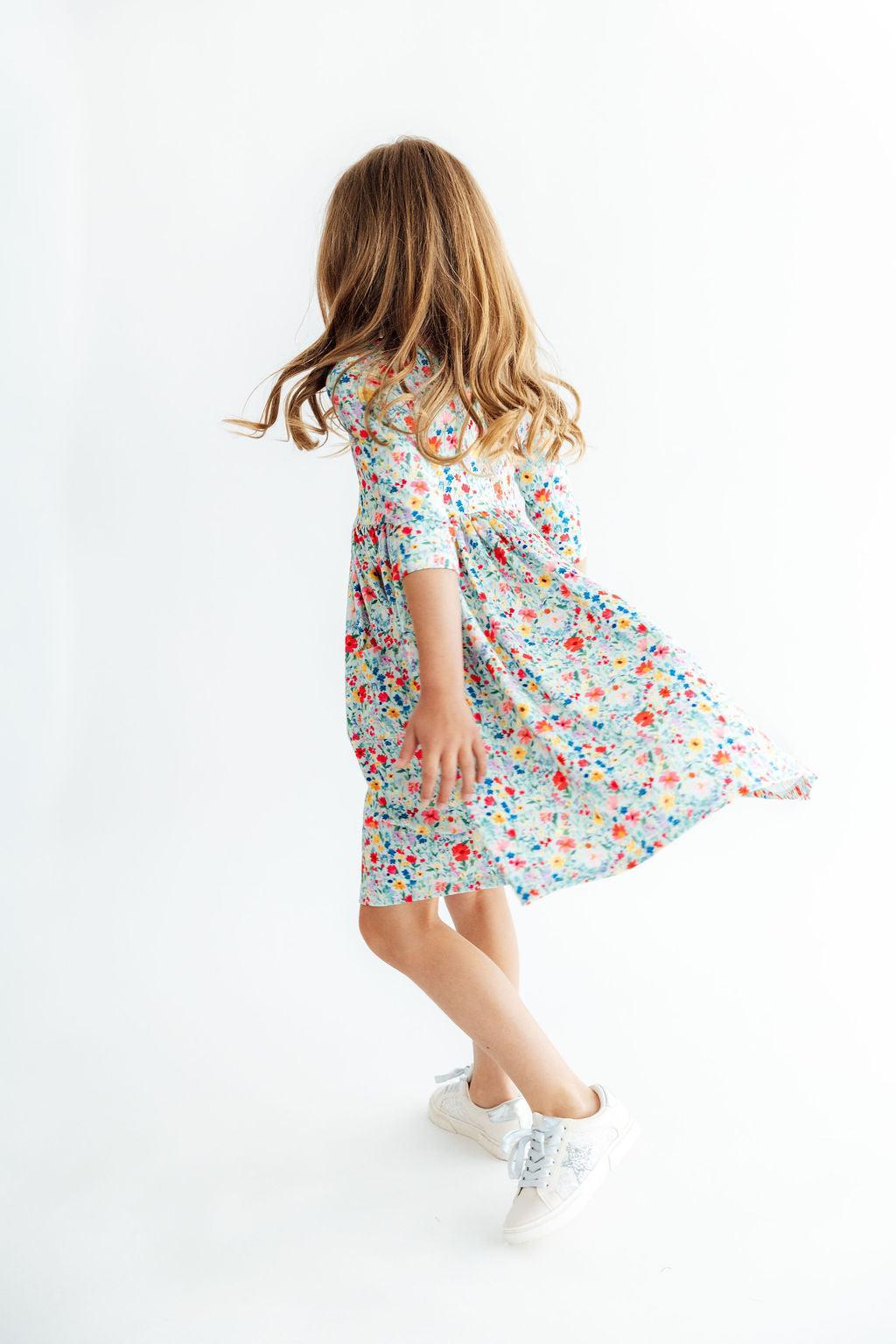 After the Rain 3/4 Sleeve Pocket Twirl Dress by Mila & Rose ®