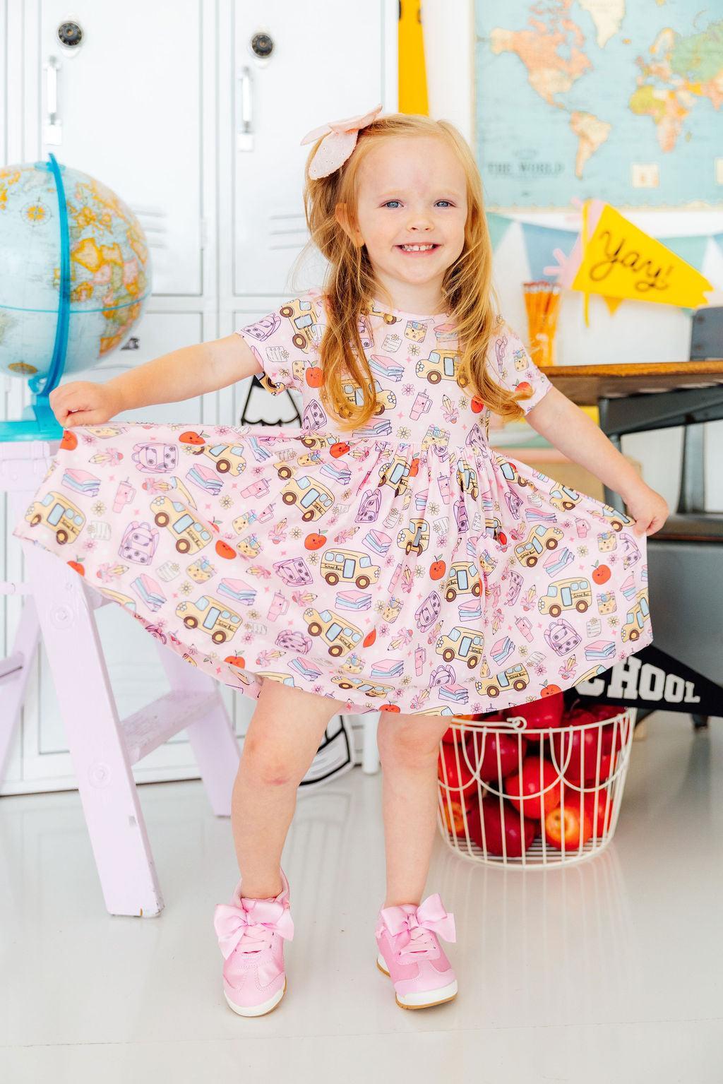 Playground Princess S/S Pocket Twirl Dress by Mila & Rose ®