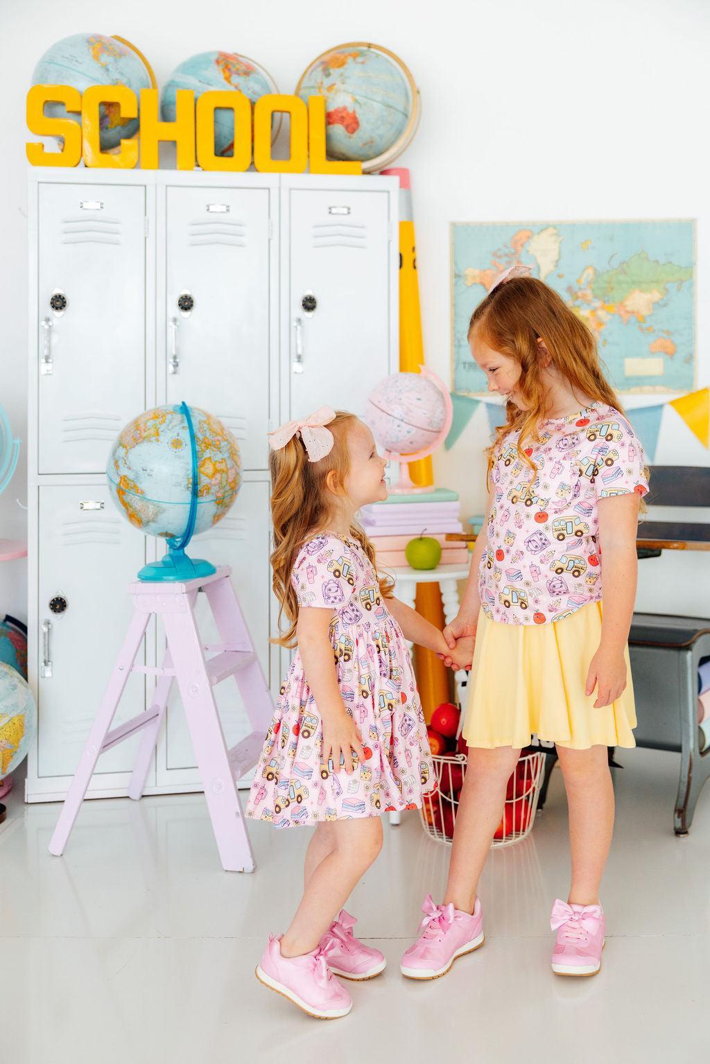 Playground Princess S/S Pocket Twirl Dress by Mila & Rose ®