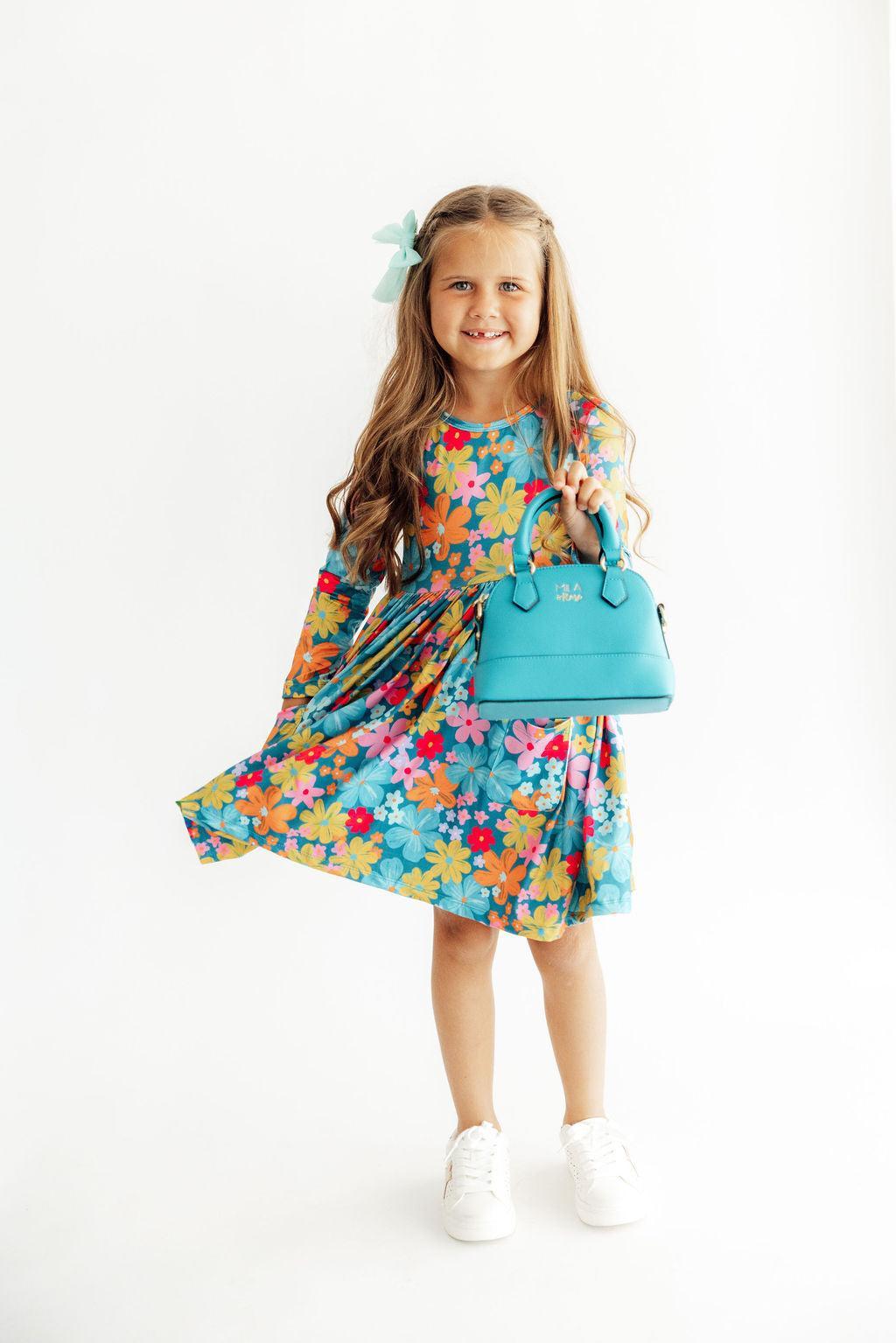 Caribbean Blue Girl's Crossbody Purse by Mila & Rose ®