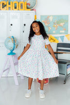 Color Crayons S/S Pocket Twirl Dress by Mila & Rose ®