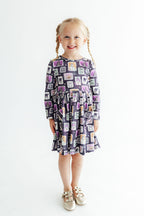 Trick or Treat L/S Pocket Twirl Dress by Mila & Rose ®