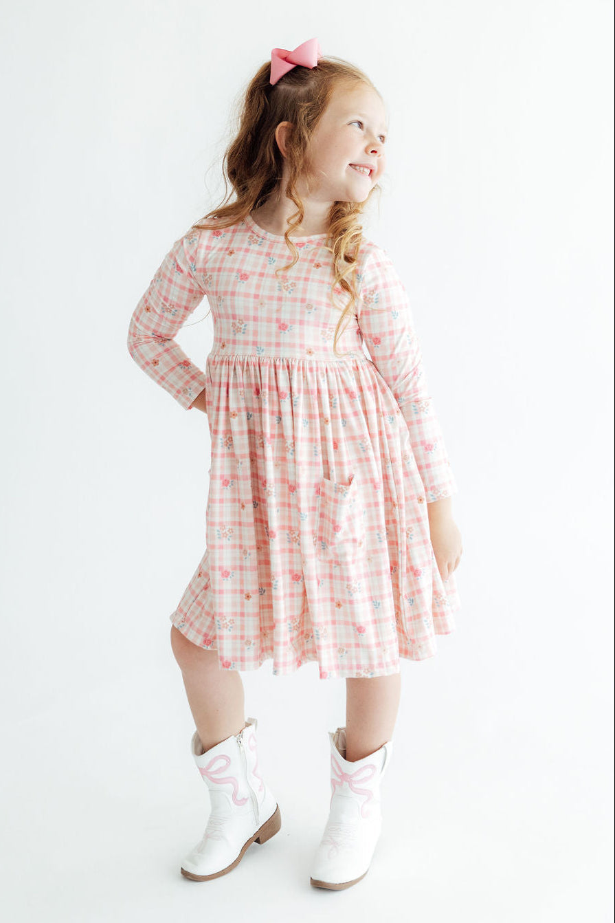 Off the Grid L/S Pocket Twirl Dress by Mila & Rose ®