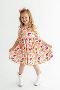 Falling Leaves 3/4 Sleeve Pocket Twirl Dress by Mila & Rose ®