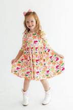 Falling Leaves 3/4 Sleeve Pocket Twirl Dress by Mila & Rose ®