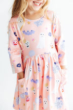 Spooky Sweetheart 3/4 Sleeve Pocket Twirl Dress by Mila & Rose ®