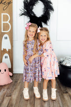 Ghouls Just Want to Have Fun 3/4 Sleeve Pocket Twirl Dress by Mila & Rose ®