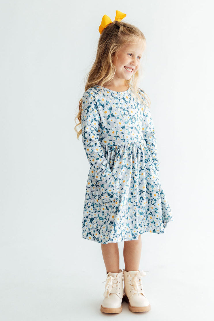 Oopsie Daisy L/S Pocket Twirl Dress by Mila & Rose ®