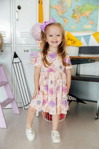 Peanut Butter Jelly Time S/S Pocket Twirl Dress by Mila & Rose ®
