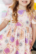 Peanut Butter Jelly Time S/S Pocket Twirl Dress by Mila & Rose ®