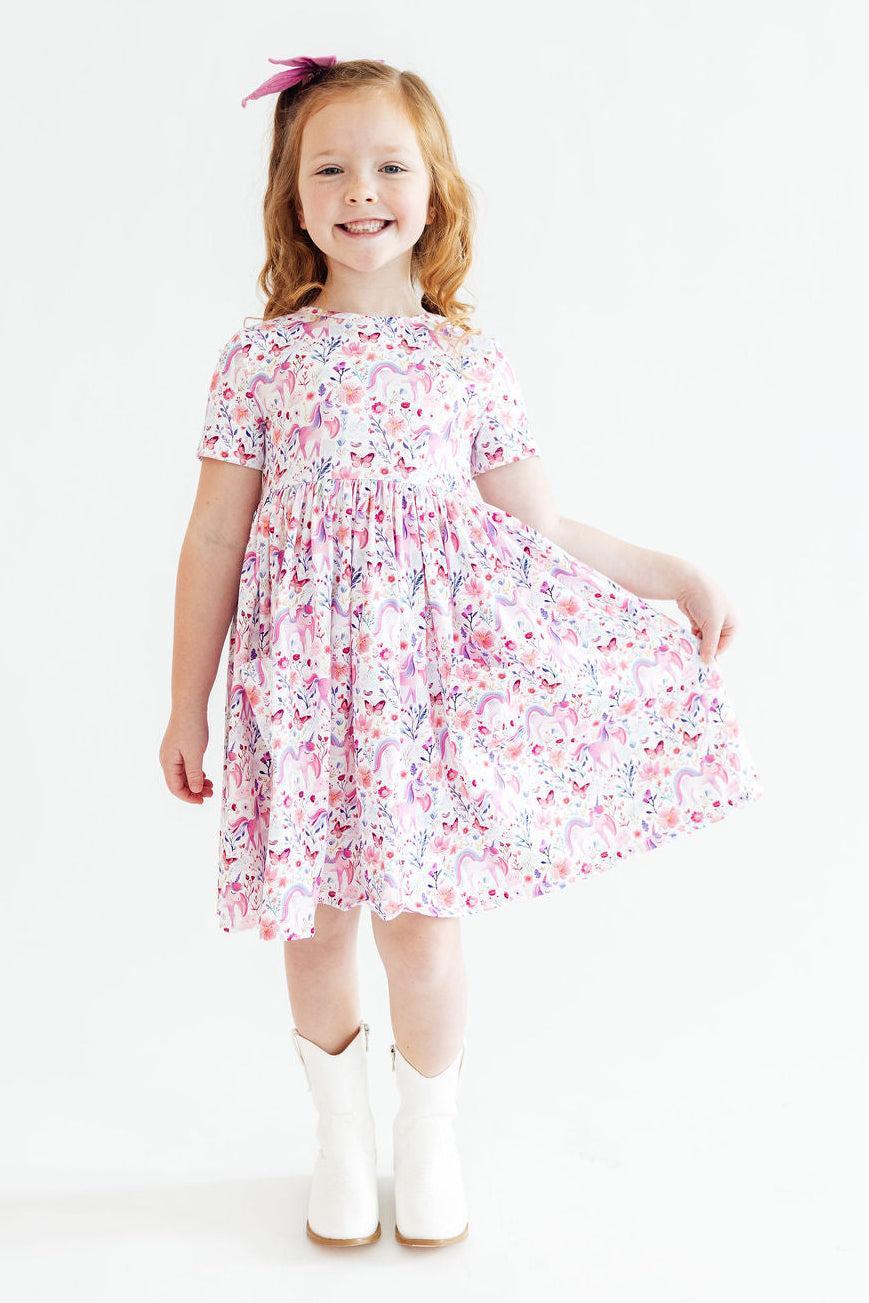 Whimsical Woods S/S Pocket Twirl Dress by Mila & Rose ®