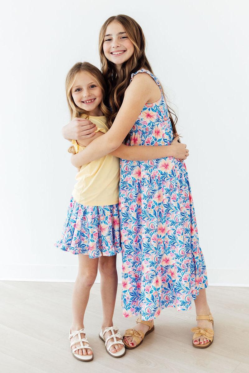 Watercolor Floral Ruffle Twirl Skort by Mila & Rose ®