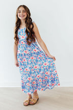 Watercolor Floral Ruffle Maxi Dress by Mila & Rose ®