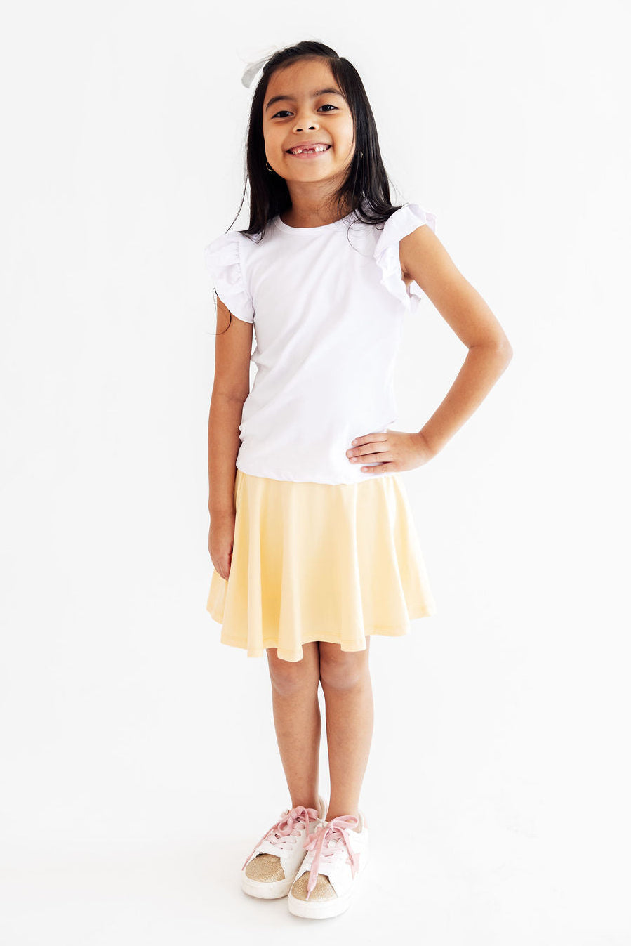 Butter Yellow Twirl Skort by Mila & Rose ®
