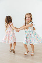 Fluttering Butterflies Flutter Sleeve Twirl Dress by Mila & Rose ®