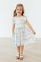 Fluttering Butterflies Flutter Sleeve Twirl Dress by Mila & Rose ®
