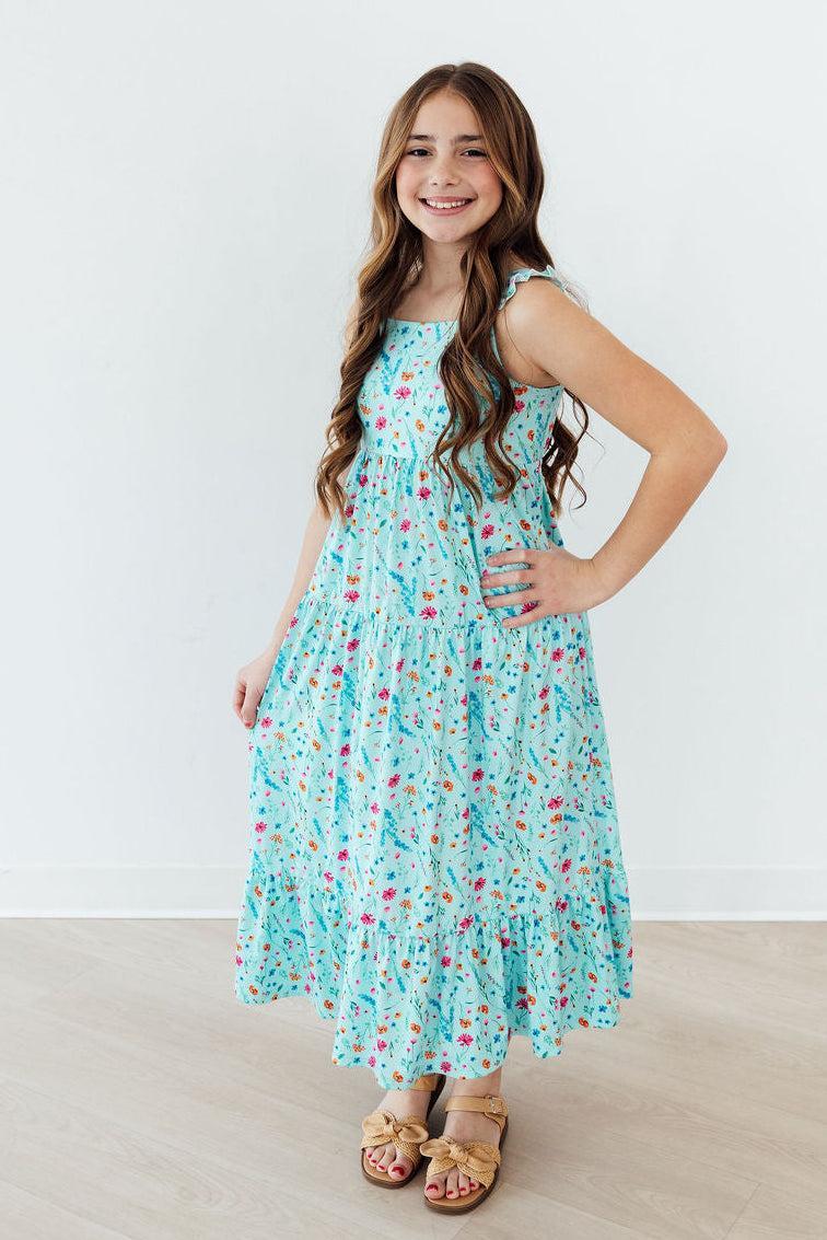 Bluebell Breeze Ruffle Maxi Dress by Mila & Rose ®