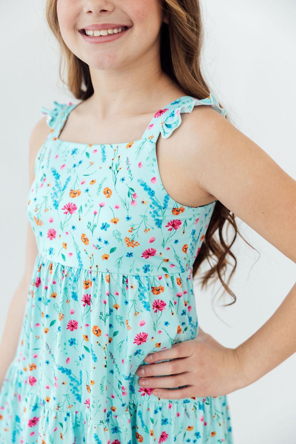 Bluebell Breeze Ruffle Maxi Dress by Mila & Rose ®
